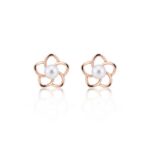 アコヤパール フラワーペタルピアス